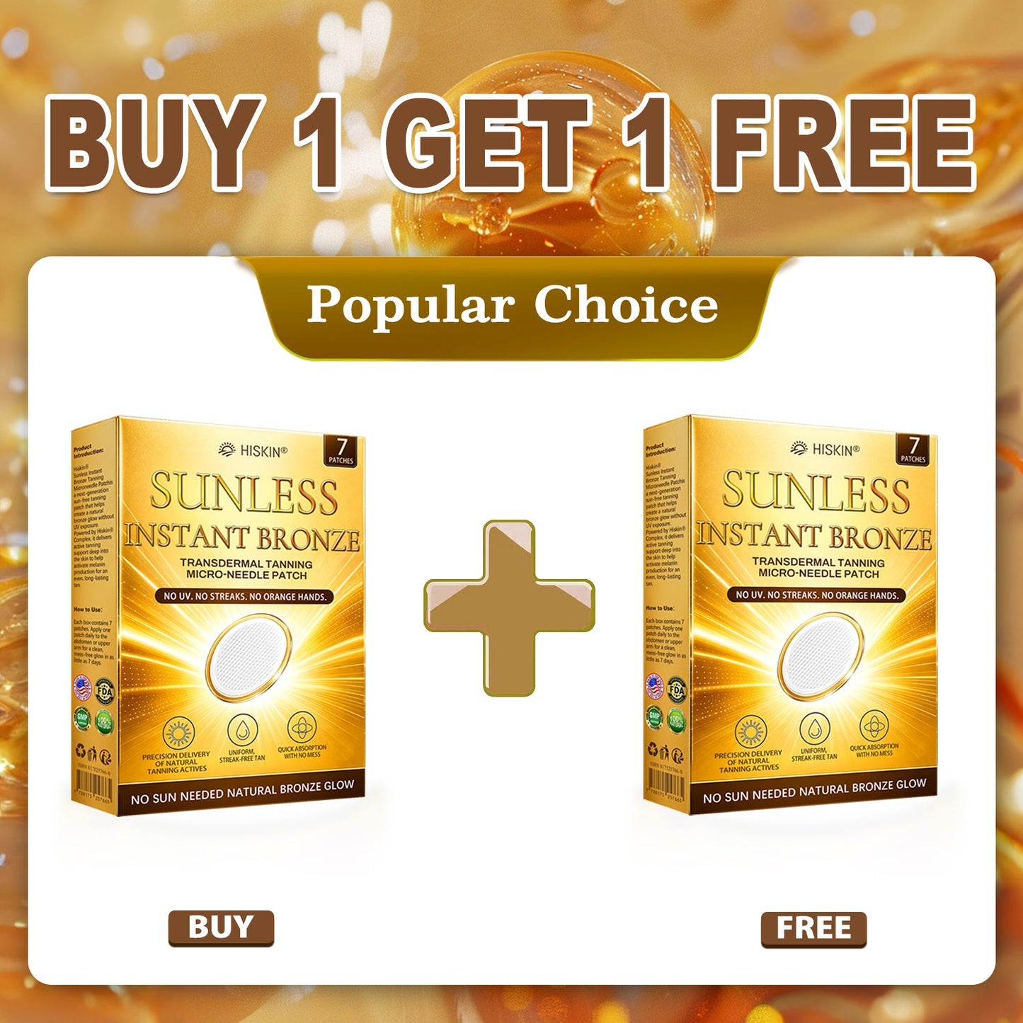 Hiskin® Sun-Free Glow Micro-Needle Patch